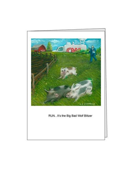 Notecard: Run, It's the Big Bad Wolf Blitzer