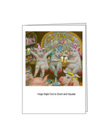 Notecard: Hogs Night Out to Snort and Squeal