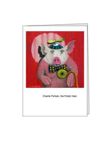 Notecard: Charlie Porkski, the Polish Ham