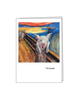 Greeting card: The Squeal