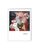 Notecard: Santa Hog