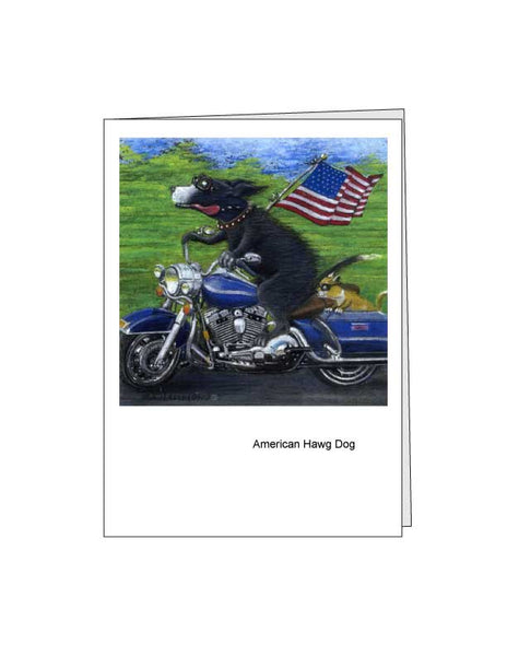 Notecard: American Hawg Dog