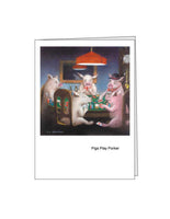 Notecard: Pigs Play Porker