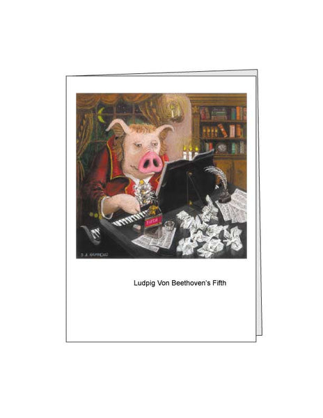 Notecard: Ludpig van Beethoven's Fifth