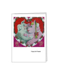 Greeting card: Hogs and Kisses