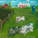Framed print: Run, It's the Big Bad Wolf Blitzer