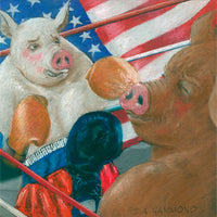 Matted Large Print: Rocky Bal Boar vs. Moe Hamed Ali