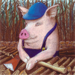 Matted Large Print: How Much Wood Would Pork Chop Chop