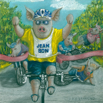 Matted Mini Print: La Tour des Cochons