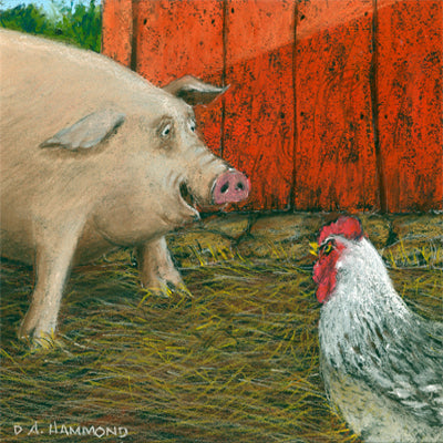 Framed print: Swine Flue Meets Chicken Pox