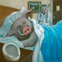 Matted Large Print: Hey You Big Bad Boar, Get Well Soon