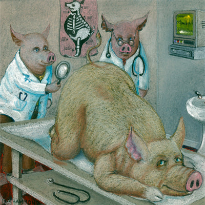 Matted Large Print: Checking for Hamorrhoids