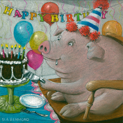 Matted Large Print: Go Ahead, This Is Your Day to Pig Out
