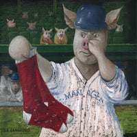 Matted Mini Print: Red Socks Stink