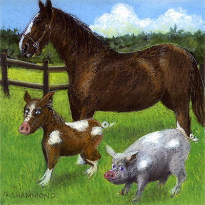 Framed print: Why Pigs and Horses Shouldn't Cohabitate