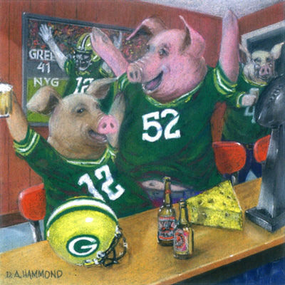 Matted Mini Print: The Green Bay Porkers