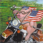Framed print: Hog Bless America