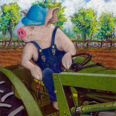 Framed print: Pig Farmer