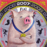 Matted Mini Print: 2007, the Year of the Pig