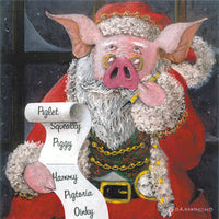 Matted Large Print: Santa Hog