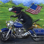 Matted Mini Print: American Hawg Dog