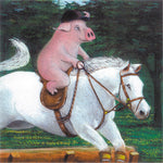 Matted Mini Print: Riding Piggyback