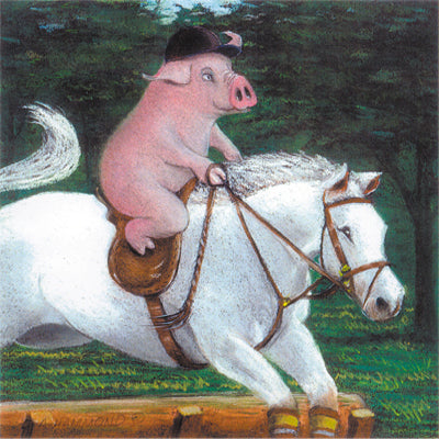 Matted Large Print: Riding Piggyback