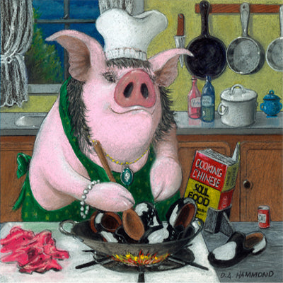 Matted Large Print: Pork Moo Shoe