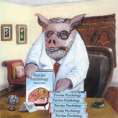 Framed print: Pigmund Freud