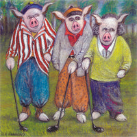 Framed print: The Three Ham Slicers--Nyuck! Nyuck!