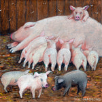 Matted Large Print: Pigs Happen
