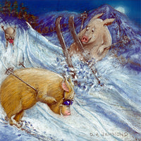 Matted Large Print: Powder Pigs
