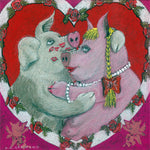 Matted Large Print: Hogs and Kisses