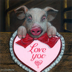Matted Large Print: Be My Valenswine