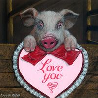 Matted Large Print: Be My Valenswine