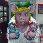 Matted Large Print: Bringing Home the Bacon