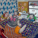 Matted Large Print: Happy Quilting Bee Sowciety