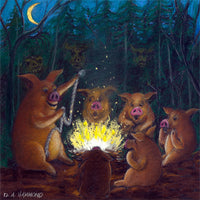 Matted Large Print: Telling a Scary Pig Tale